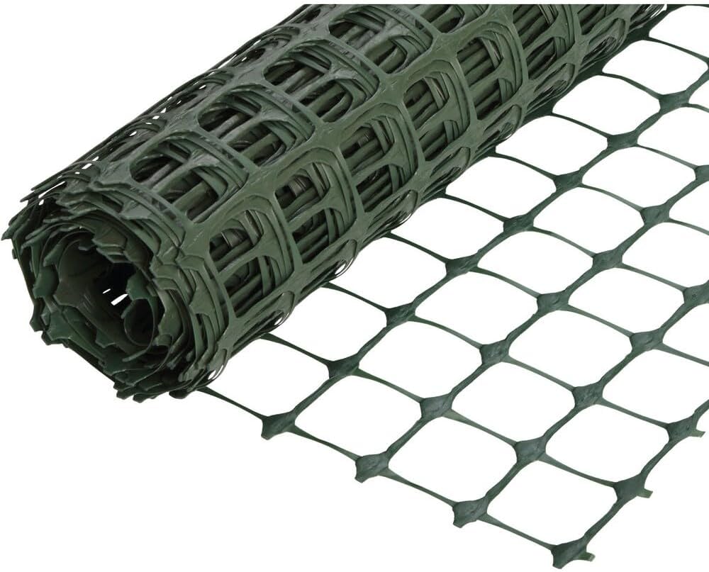 Tenax Home Fence - Green Plastic Garden Fence, Lightweight, Durable - 36 in x 300 in - Polyethylene