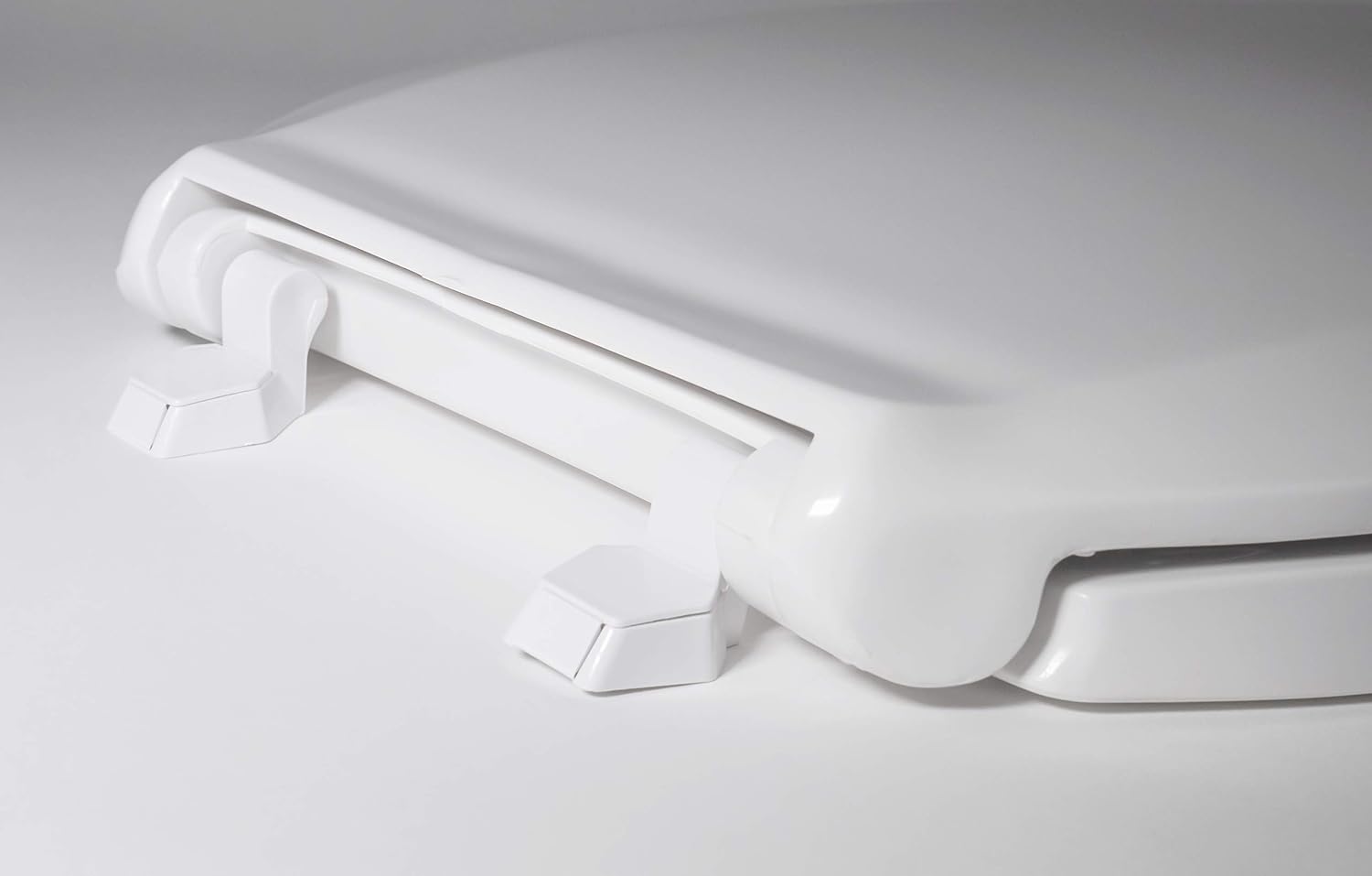 Centoco Toilet Seat Elongated, Commercial, Heavy Duty, SS Hardware, Black | Heavy Duty Hinge, Closed Front, Cover, Plastic, Stainless Steel Hardware, Made in the USA, ‎DS800STS-407