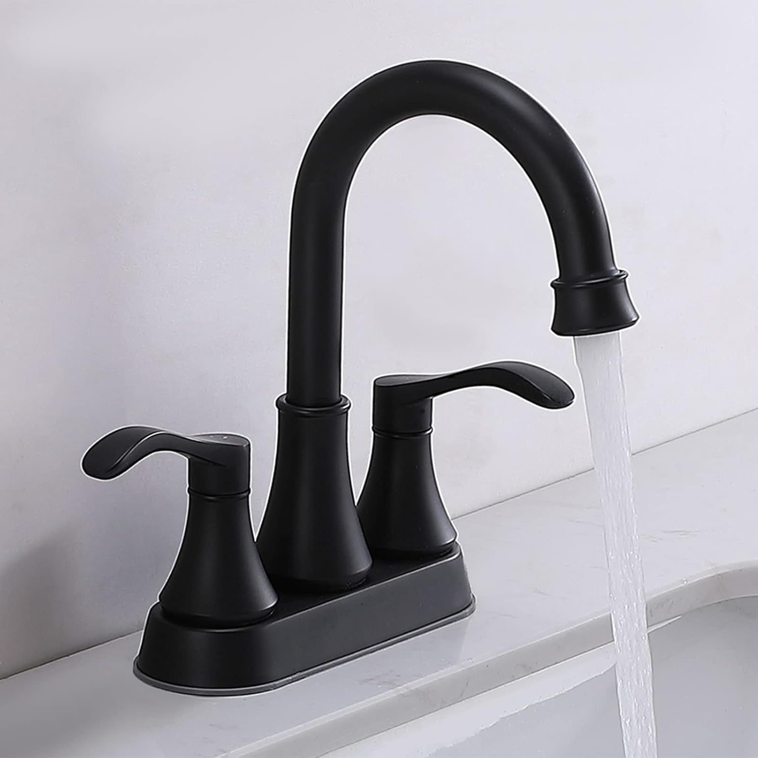 Bathroom Faucet,4 Inch Centerset 2 Handle High-Arc,Oil Rubbed Bronze