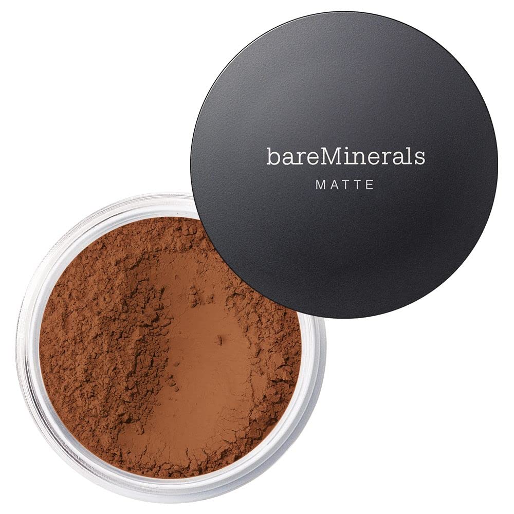 bareMinerals Original Matte Loose Powder Foundation SPF 15, Clean Mineral Powder Face Makeup, Sheer-to-Full Coverage, Reduces Shine, Dermatologist-Tested, Skin-improving Makeup For Sensitive Skin