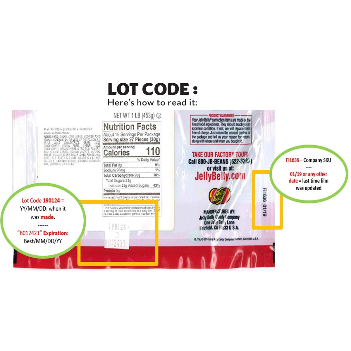 Jelly Belly Gift Bag, Licorice 7.5 oz