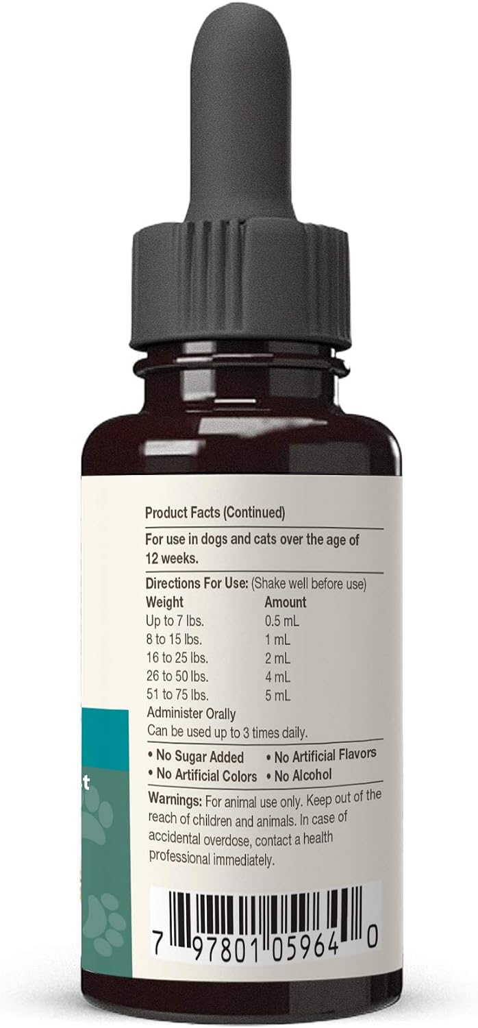 NaturVet Quiet Moments Calming Drops for Cats & Dogs - 2 Oz