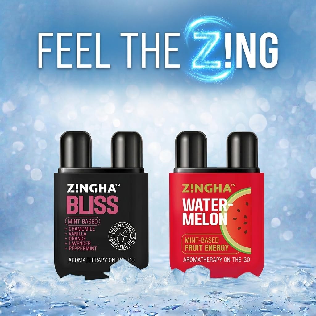 ZINGHA Nasal Stick - Instant Clear Breathing & Sinus Relief | Strong Aromatherapy Inhaler with Natural Essential Oils | Portable Mood Boost & Mental Clarity Reset