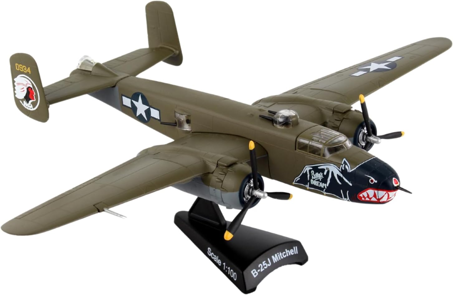 Daron Worldwide Trading B-29 Superfortress Enola Gay Vehicle (1:200 Scale), White