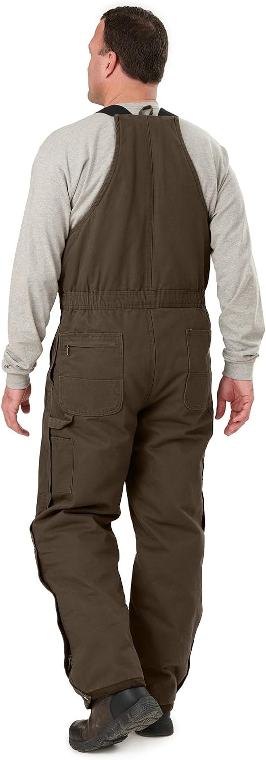 Berne Men's Heartland Insulated Washed Duck Bib Overall