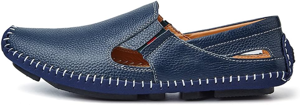 Men's Driving Shoes Leather Slipper Casual Slip on Loafers | Top Grain Leather Upper, Moccasin Toe, Slip-on, Traction Rubber Outsole, Mens Dress Shoes, Mens Casual Loafers