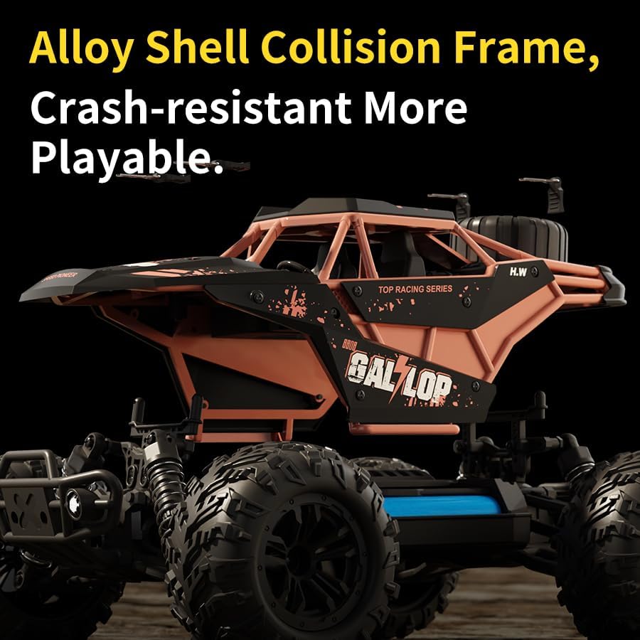 1:16 RC Cars for Adult,45km/h 4WD Off-Road Remote Control Car All-Terrain Fast RC Truck with Two 1500mAh Batteries