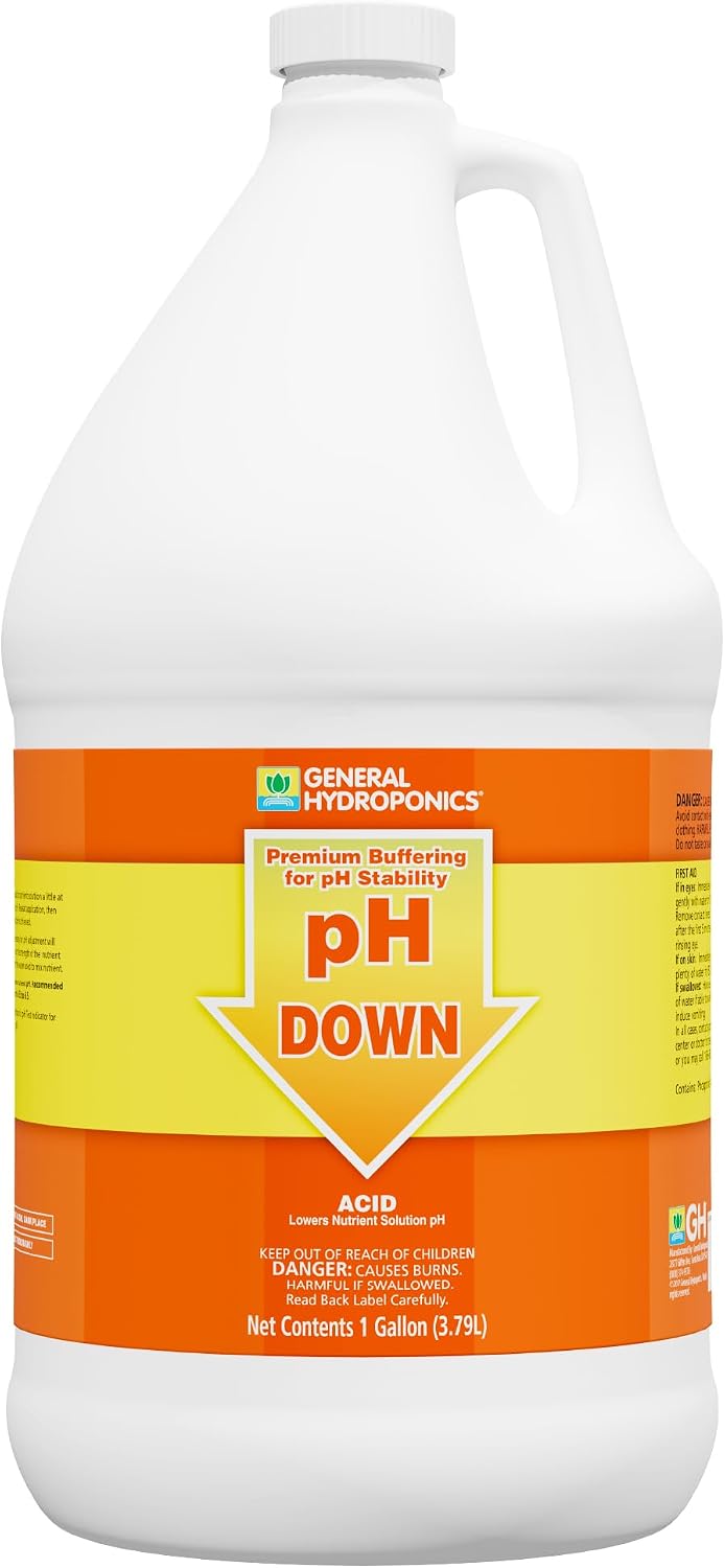 General Hydroponics pH Up Liquid Premium Buffering For pH Stability, Quart