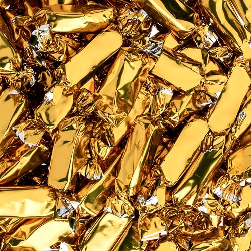 Candy Envy - Individually Wrapped Caramels - Gold Wrapper - 2 Pound Bulk Gold Candy