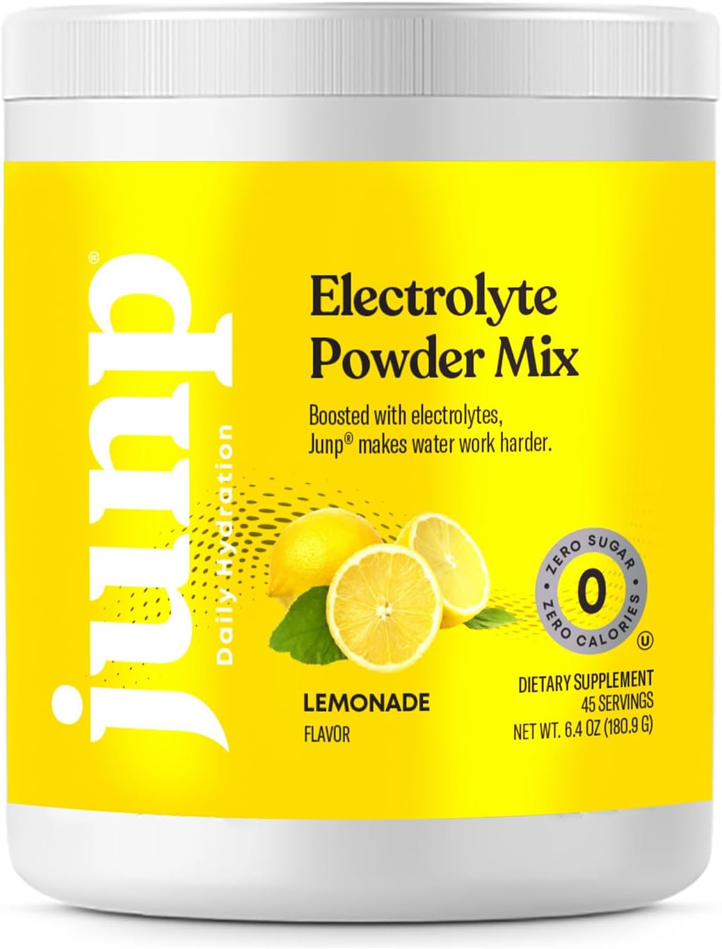 JUNP Electrolytes Powder No Sugar No Carbs – Lemonade Keto Electrolyte Drink Mix - Potassium & Salt Hydration Powder Electrolytes - Zero Calorie