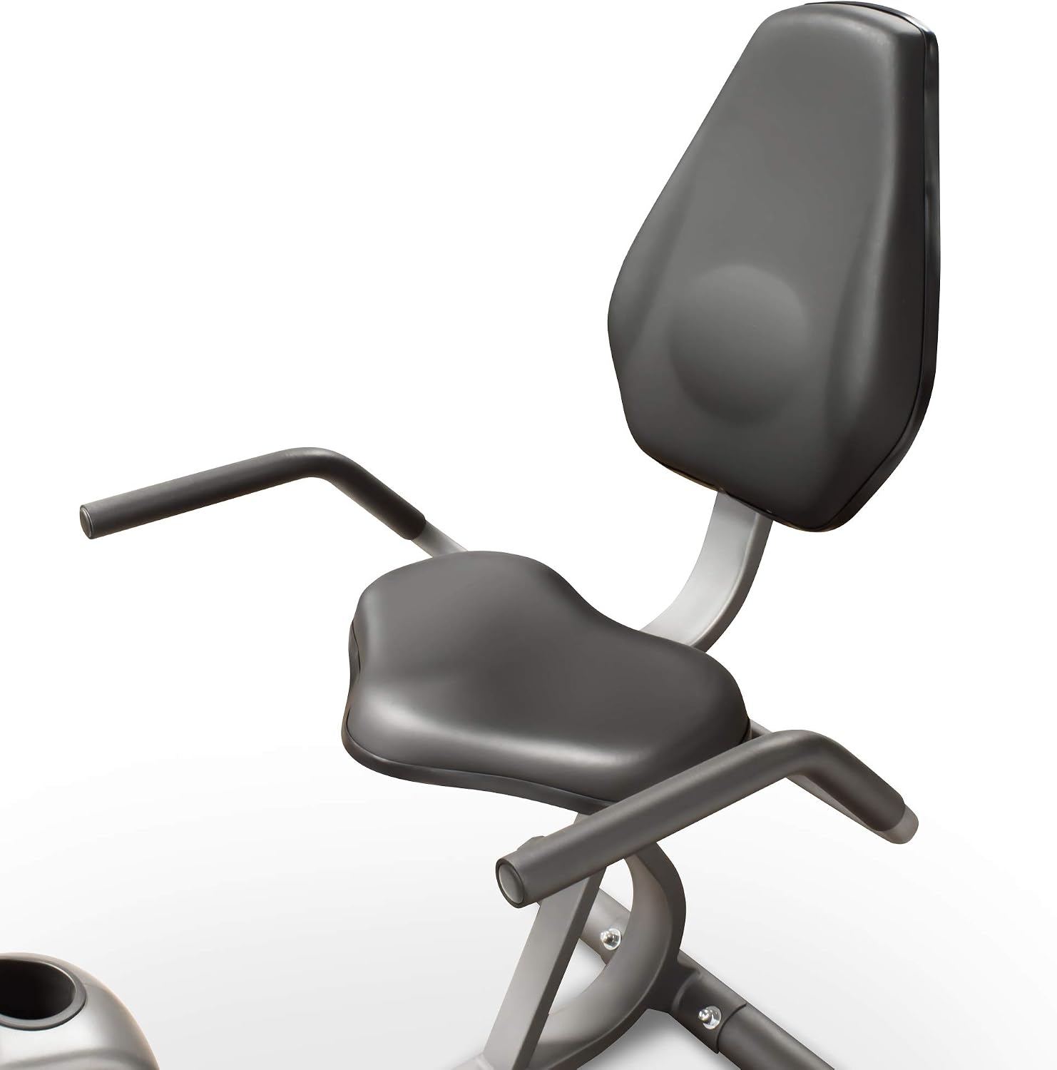 Marcy Magnetic Recumbent Bike with Adjustable Resistance and Transport Wheels NS-716R