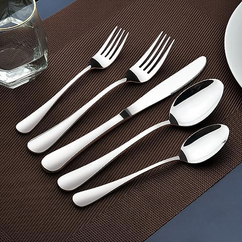 Silverware Set for 8, 40 Piece Stainless Steel Flatware Utensil Cutlery Set