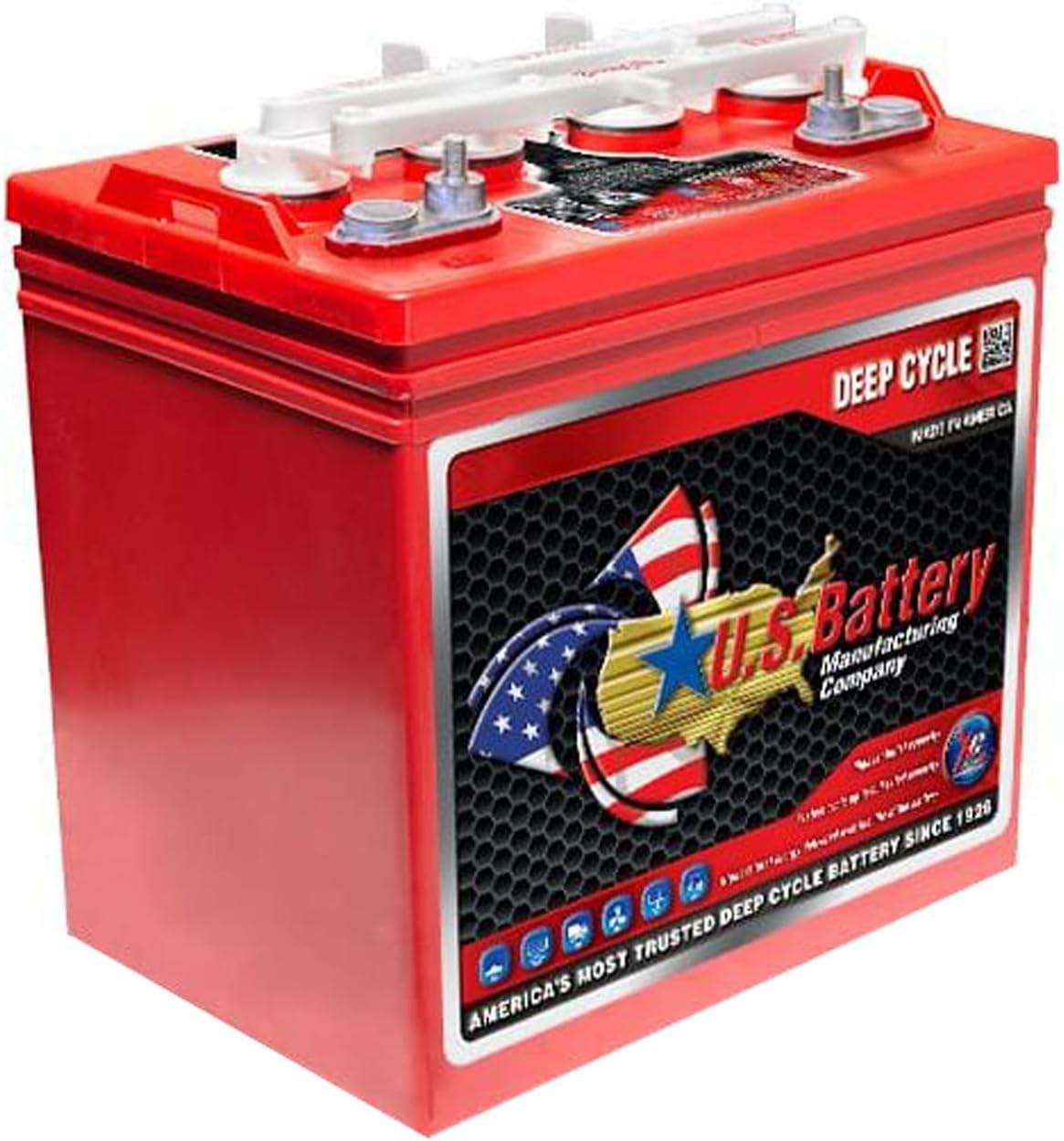 US BATTERY US8VGC-XC2 8V 170Ah Group Size GC8 Flooded Lead Acid Deep Cycle Golf, RV Battery