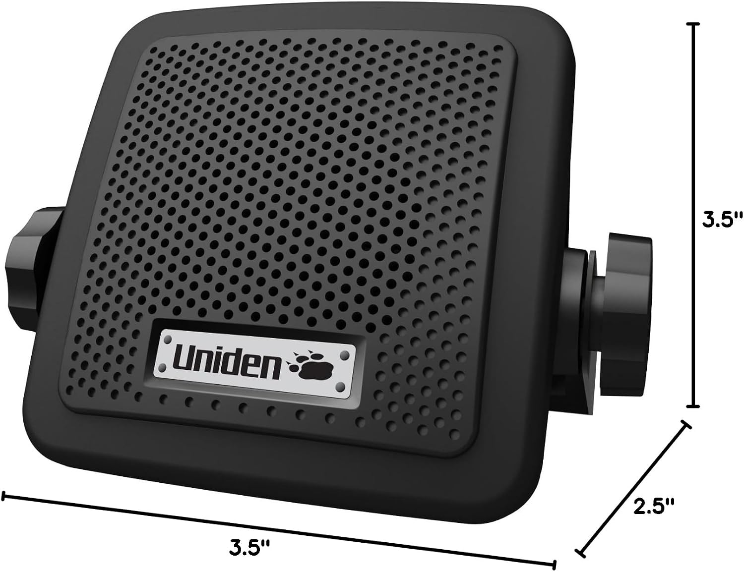 Uniden (BC7) Bearcat 7-Watt External Communications Speaker. Durable Rugged Design, Perfect for Amplifying Uniden Scanners, CB Radios, and Other Communications Receivers.,Black