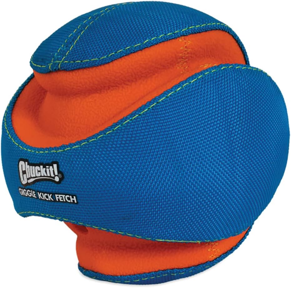 Chuckit! Kick Fetch Ball Dog Toy, Floats in Water, Large 8 Inch Diameter | Durable rubber and foam build, interactive play design, great for pool or lake sessions, built for big breed dogs each day