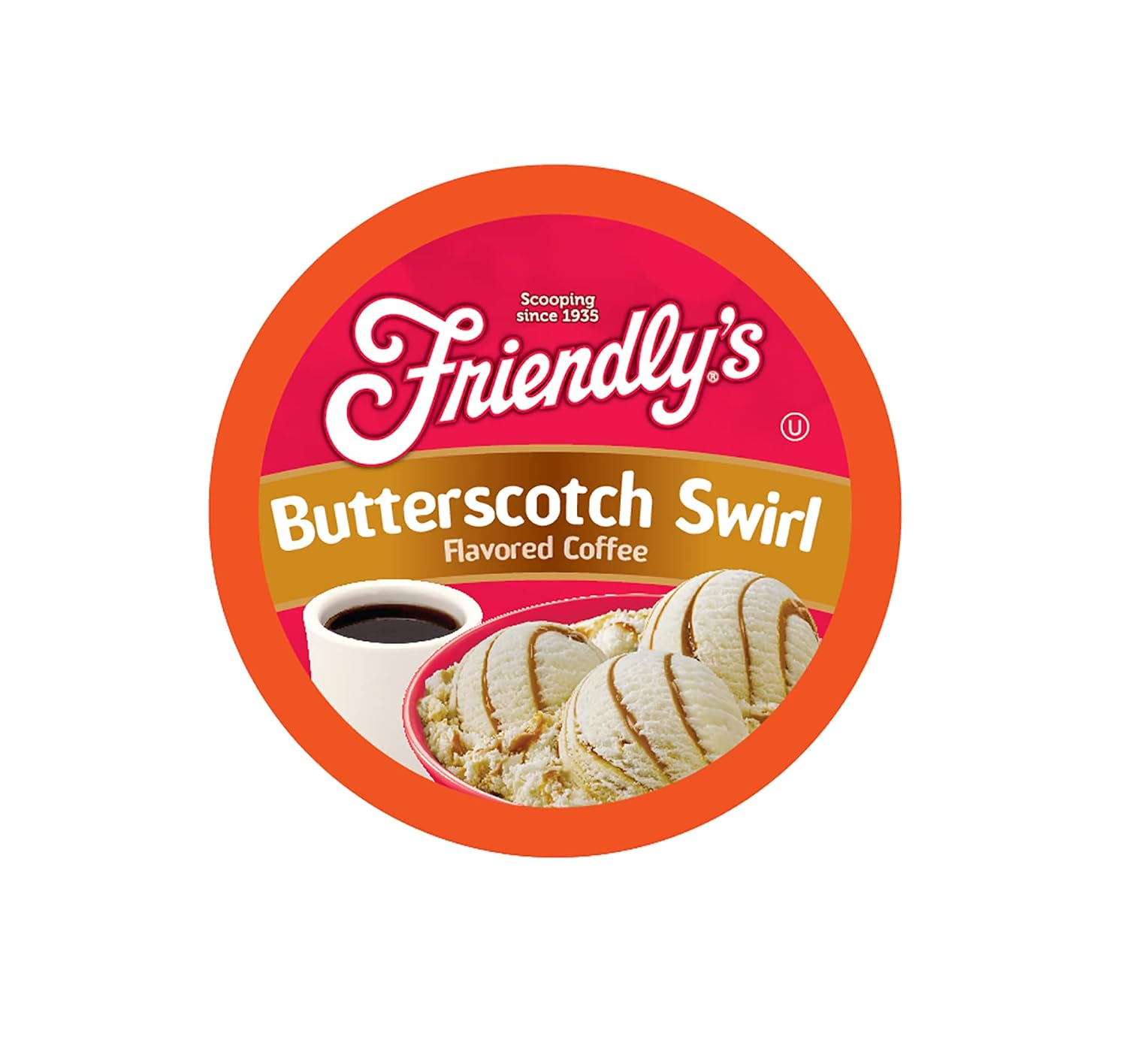 Friendly's Chocolate Mint Ice Cream Flavored Coffee Pods for Keurig K Cup Brewers, Mint Chocolate Chip, 40 Count (Pack of 1)