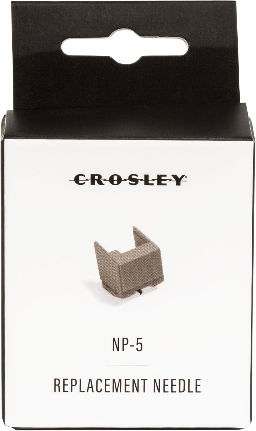 Crosley NP5 Replacement Needle,White | ABS Plastic Composition , Sapphire Tip, 3-Speed Turntable (33 1/3, 45 & 78 RPM)