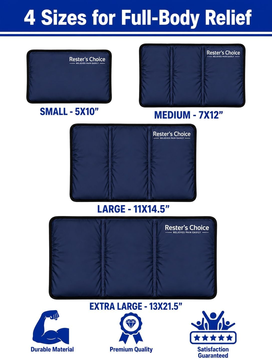Gel Soft Flexible Ice Pack for Injuries Reusable - (Large: 11"x14.5") for Hip, Shoulder, Knee, Back - Comfy Cold Pack Compress for Swelling, Bruises, Surgery
