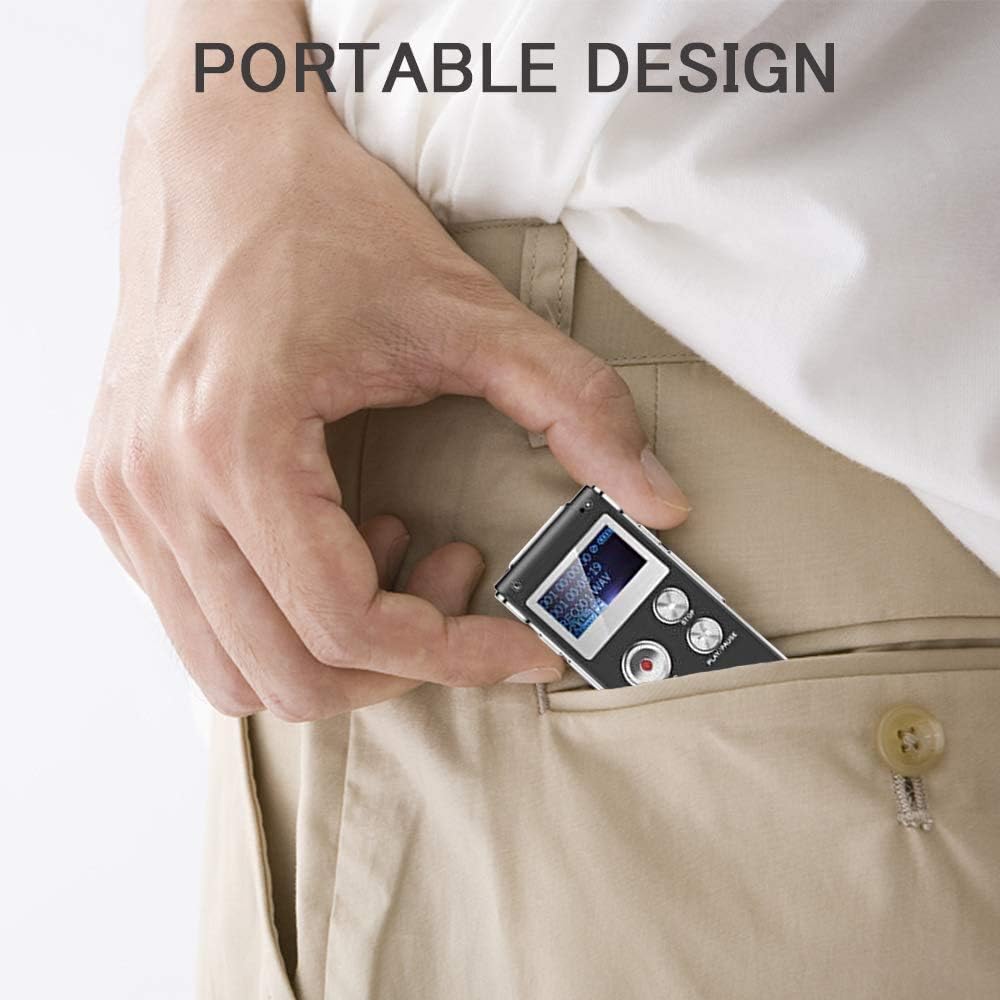 64GB Digital Voice Recorder Voice Activated Recorder for Lectures, Meetings