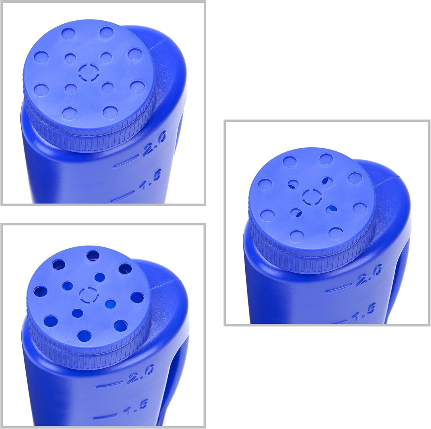 Katai – 2L (70 oz) Hand Held Spreader – Adjustable Hole Size for Seeds, Fertilizer