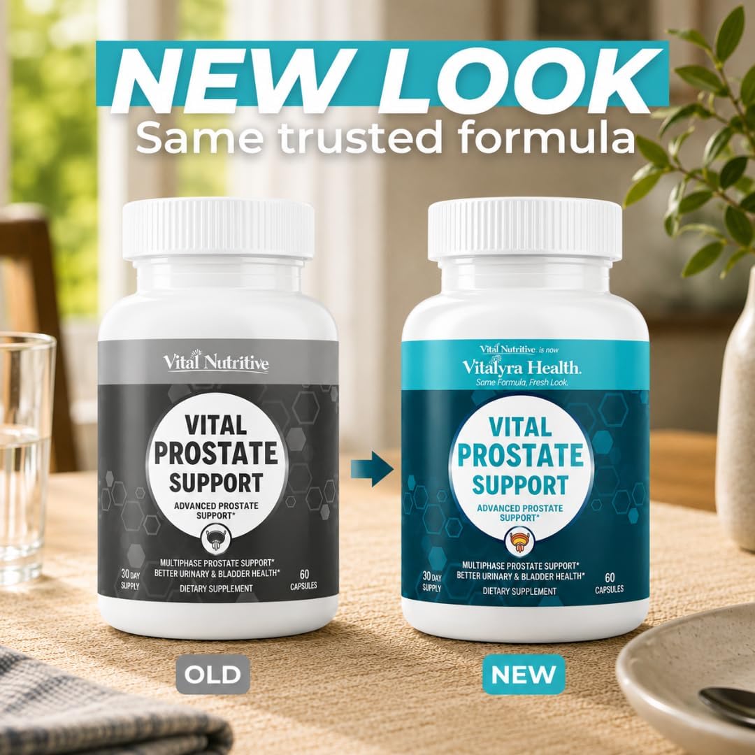 VITAL NUTRITIVE Saw Palmetto Prostate Supplement for Men - Beta-Sitosterol | Herbal prostate formula with saw palmetto