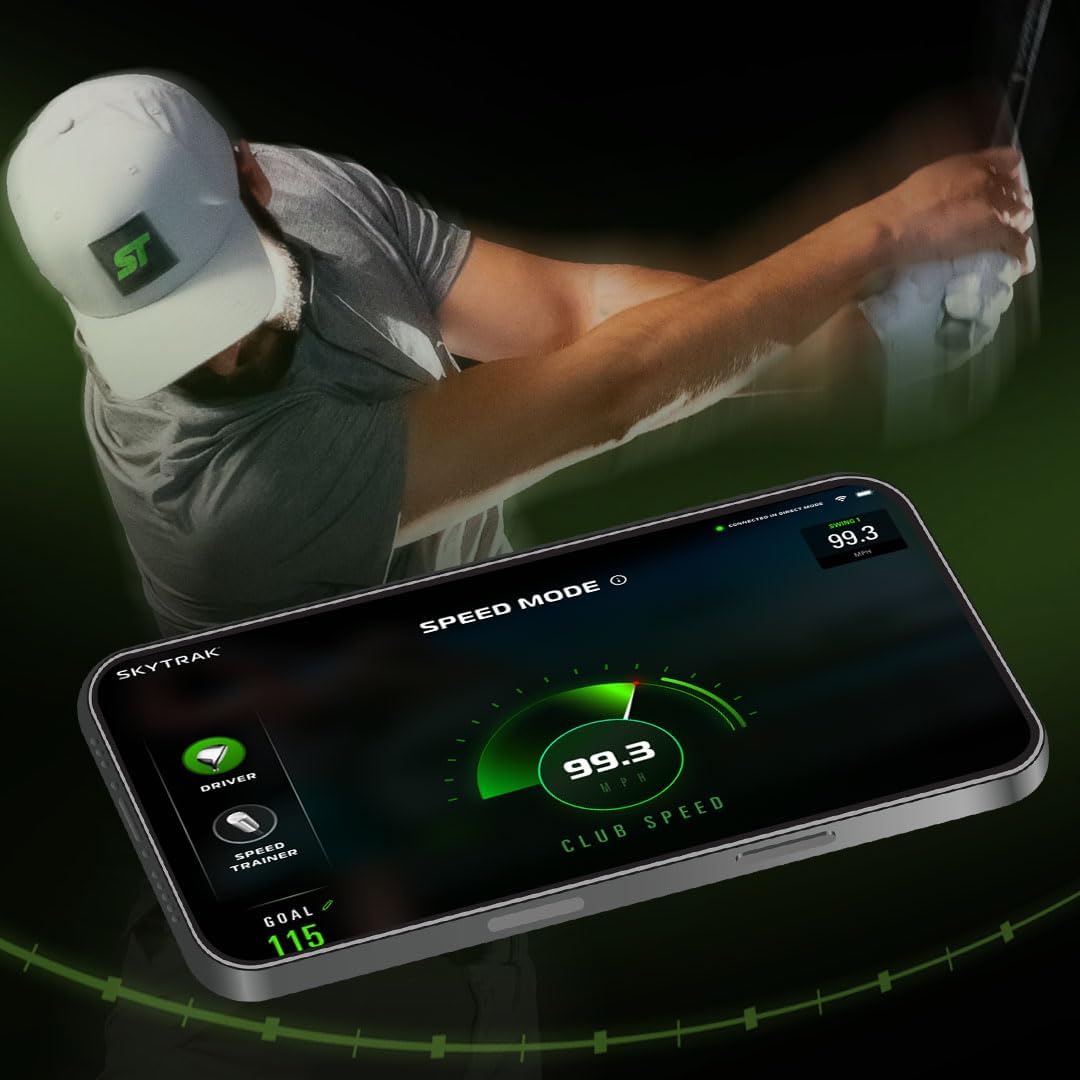 ST MAX Golf Launch Monitor - Software Membership Options – Includes 14 Day Trial + Speed Training, Indoor Simulator with Ball Speed, Launch Angle & Spin Data