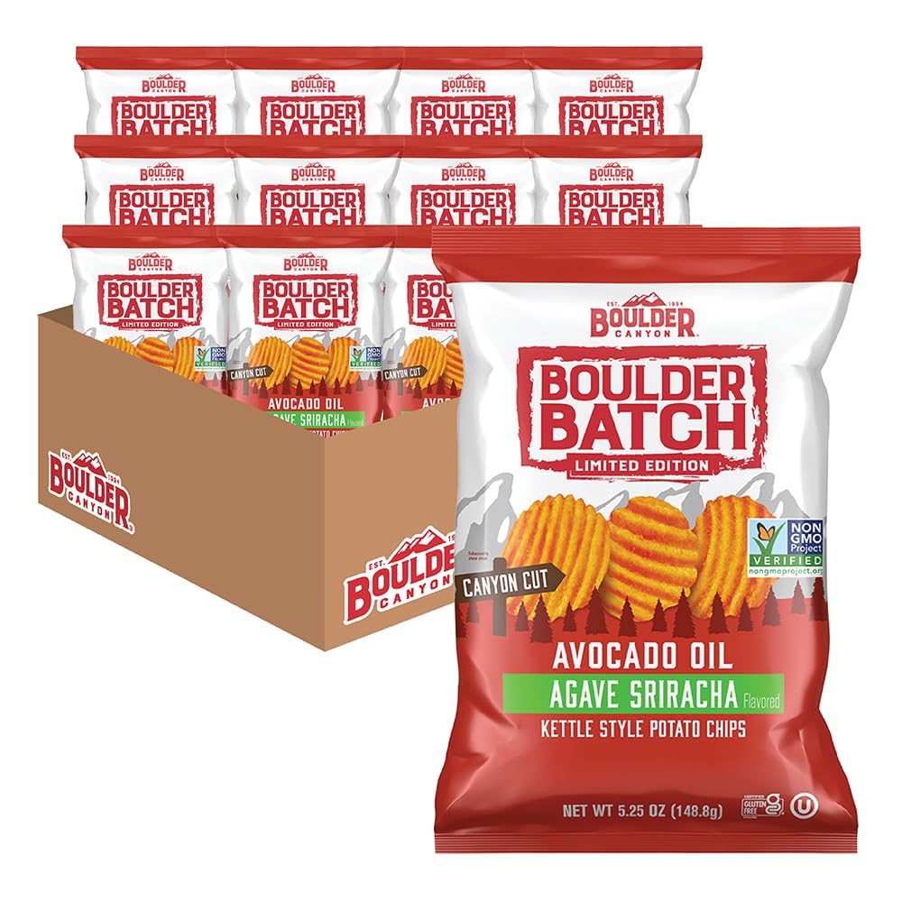 Boulder Canyon Avocado Oil Sea Salt Potato Chips 6 Count, 1.25 OZ