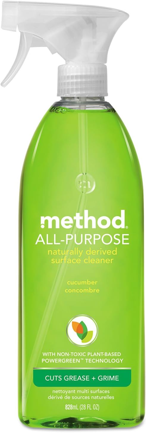 method All-Purpose Cleaner Spray, Lime + Sea Salt, 28 fl oz | Cuts Grease & Grime on Counters, Glass, Sealed Wood & Floors, for Kitchen & Bathroom, Controlled Mist, Streak Free