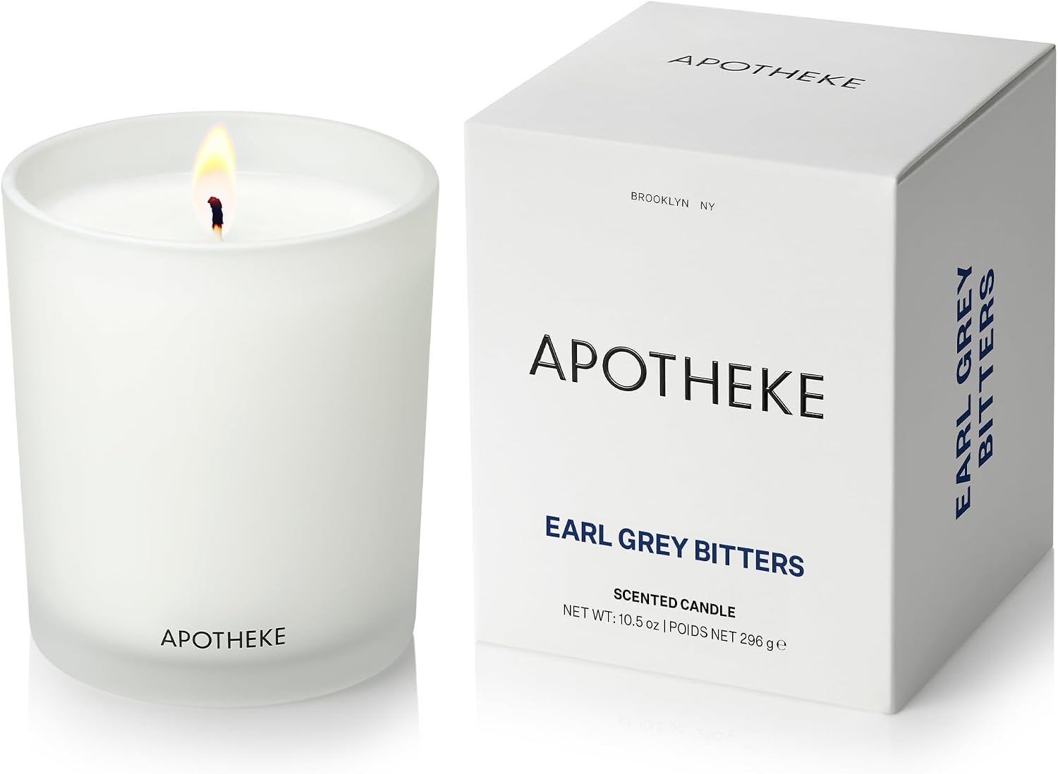 Apotheke Signature Scented Candles for Home, Canvas - 10.5 Oz | Long-Lasting Non-Toxic Soy Wax Jar Candle with Essential Oils, Large - Luxury Gift for Women & Men