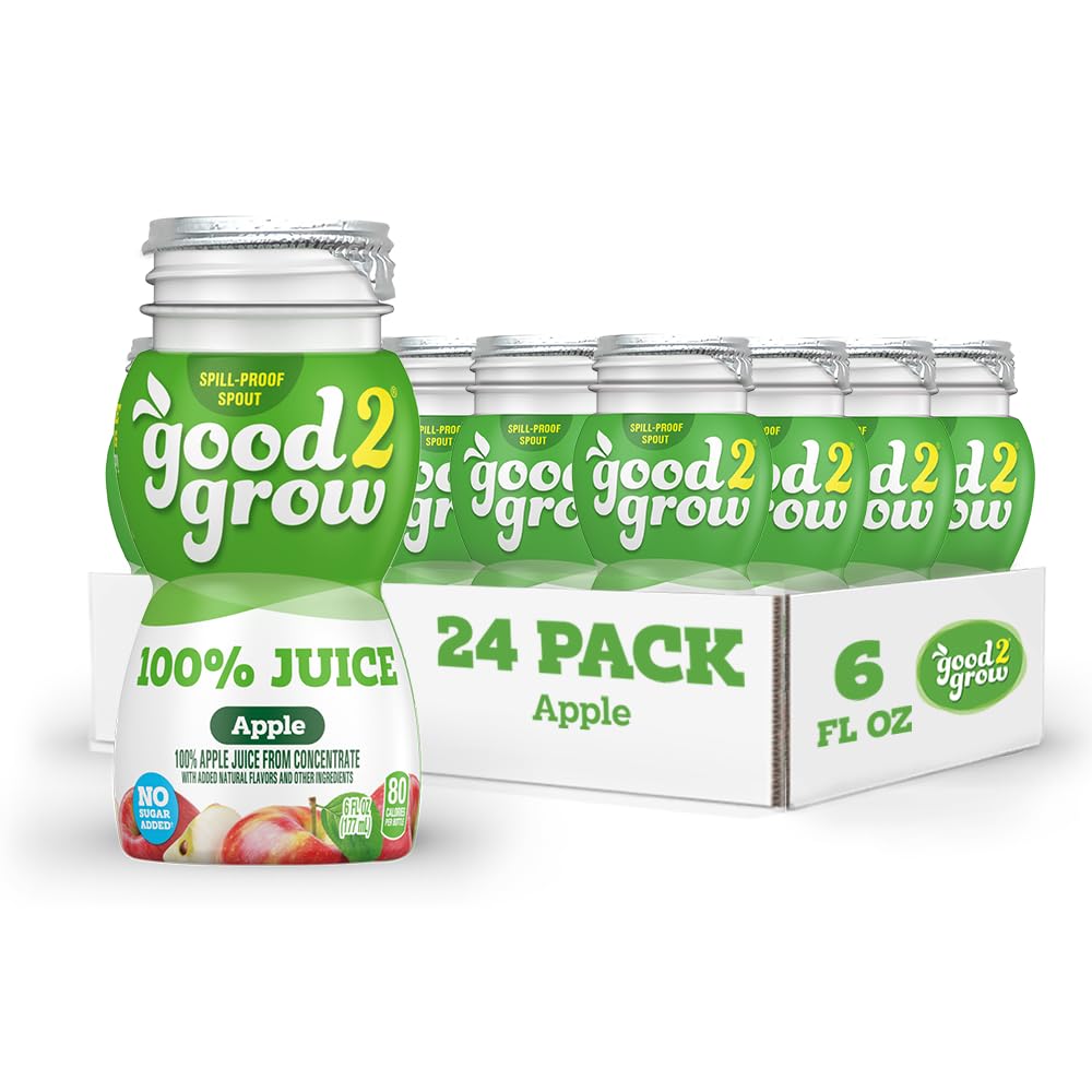 good2grow 100% Apple Juice & Fruit Punch Juice for Kids, 6 fl oz, 24 Pack