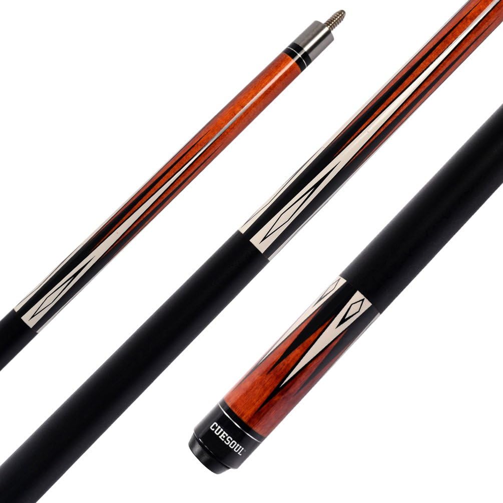 CUESOUL 19oz Pool Cue Sticks with Hard Pool Cue Case