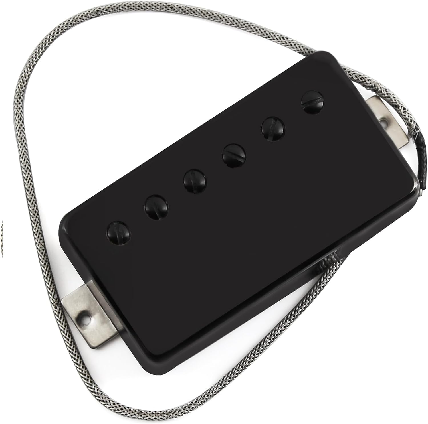 FLEOR Alnico5 Guitar Humbucker Pickup Set Chrome Bridge & Neck Pickups Compatible with LP style Guitar Part