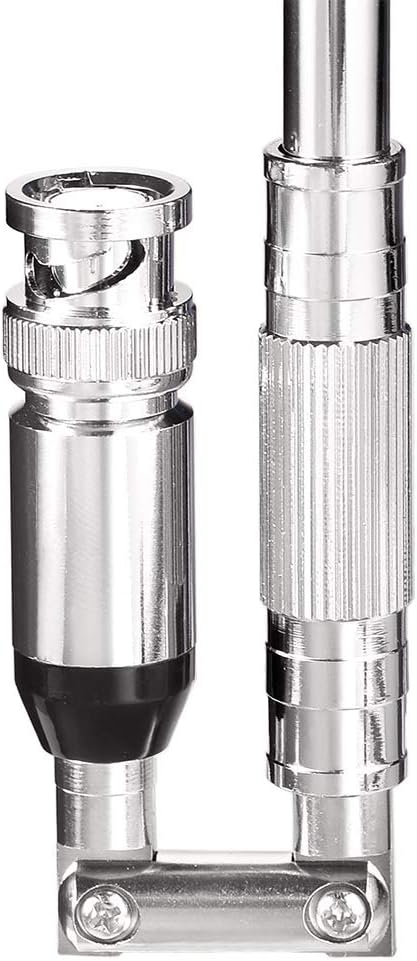 Bingfu 20-1300MHz Police Scanner Antenna 8 Section Telescopic BNC Male Compatible with Uniden Bearcat Whistler Radio Scanner Cobra Midland Portable