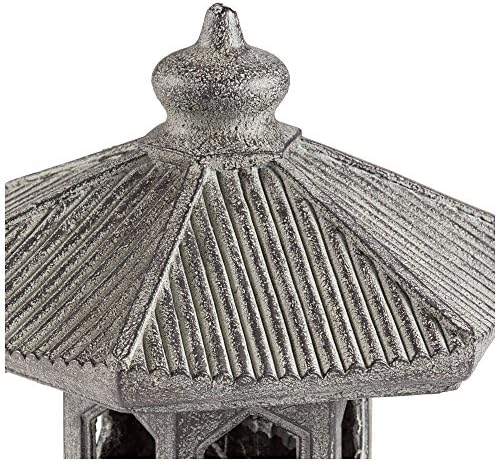 John Timberland Pagoda 16 1/2" High Old Stone Indoor-Outdoor Statue | Sculpture Asian Japanese Garden Decor Front Porch Patio Yard Outside Home
