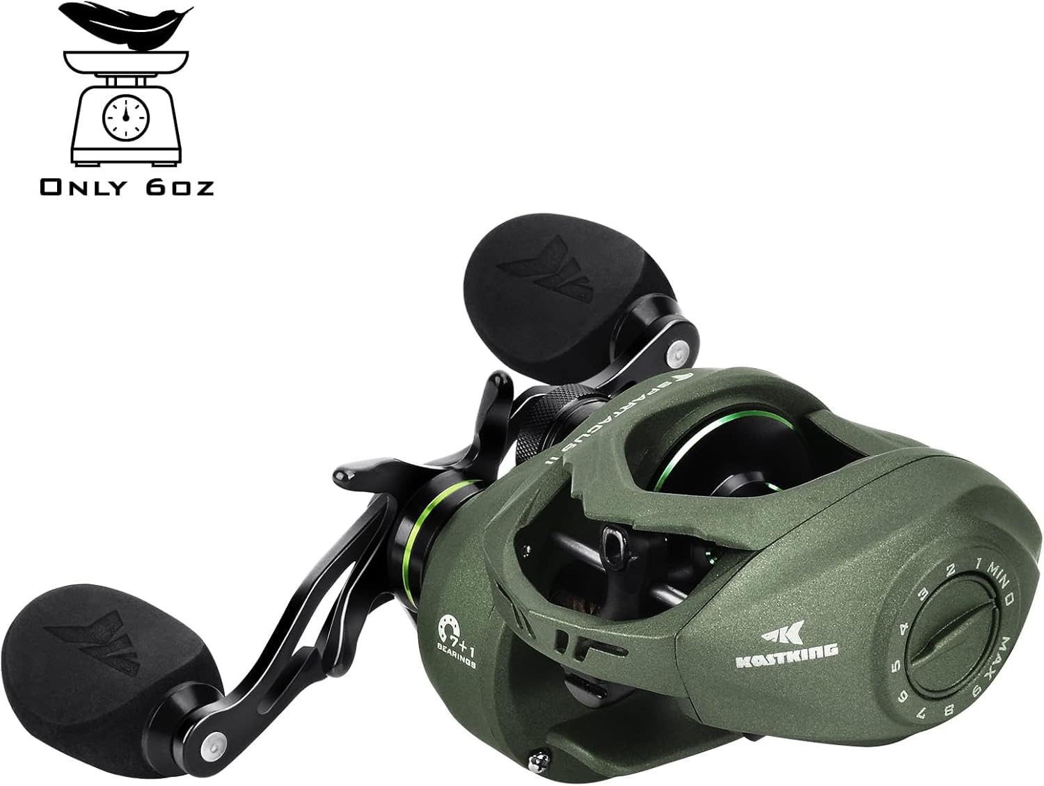KastKing Spartacus II Baitcasting Fishing Reels with 7.2:1 Gear Ratio