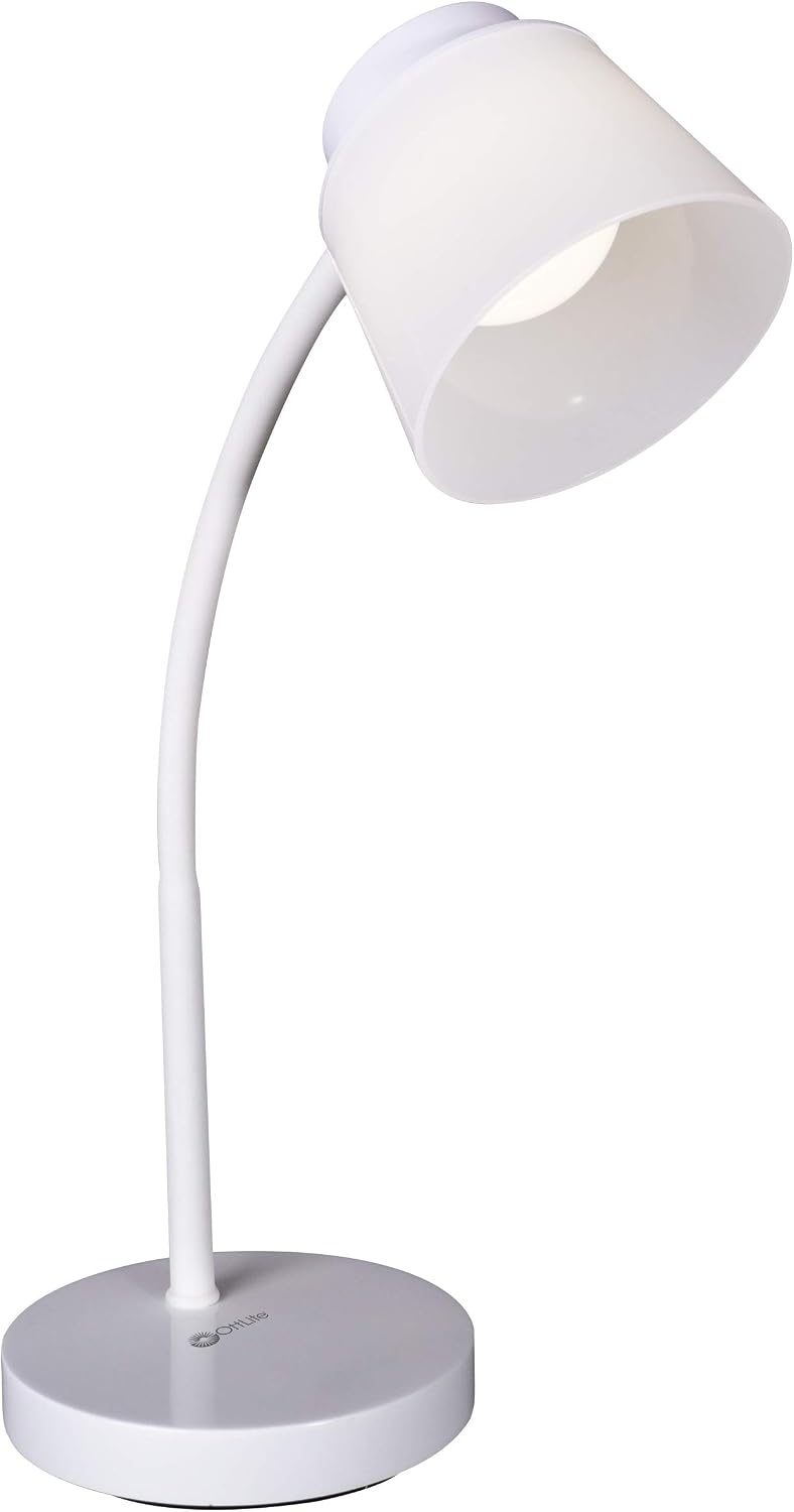 OttLite Clarify LED Desk Lamp, White