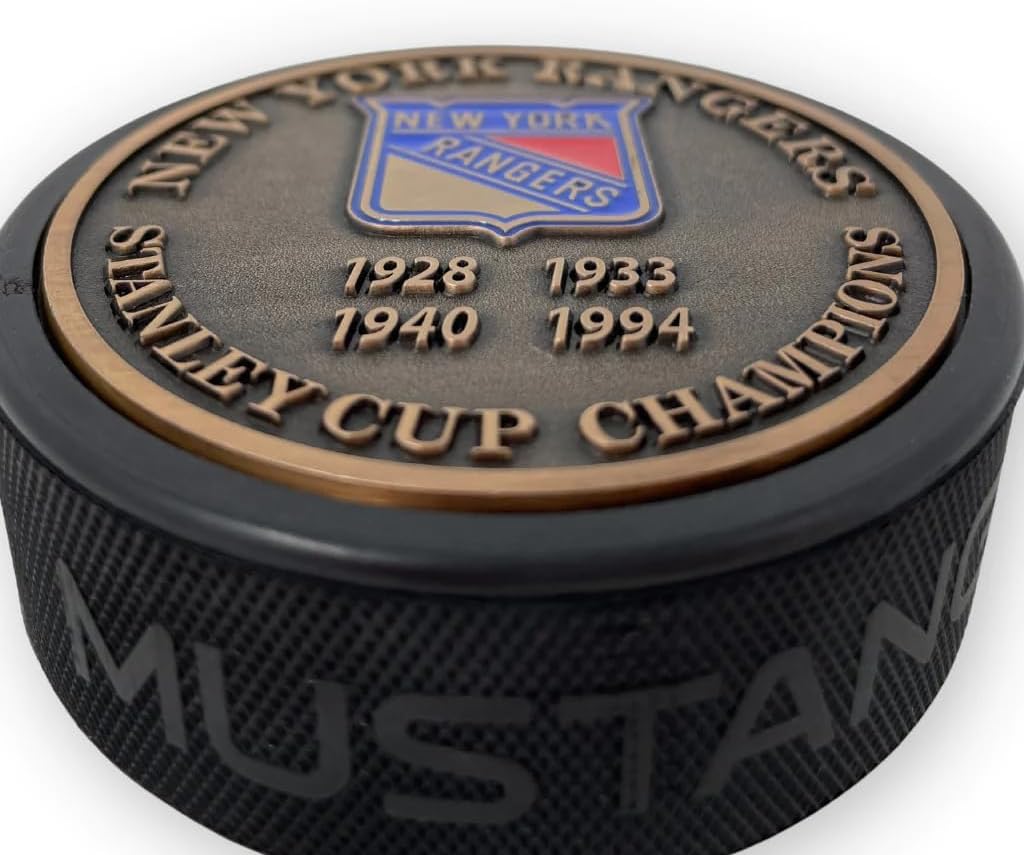 Sports Decor Stanley Cup Years Gold Medallion Puck