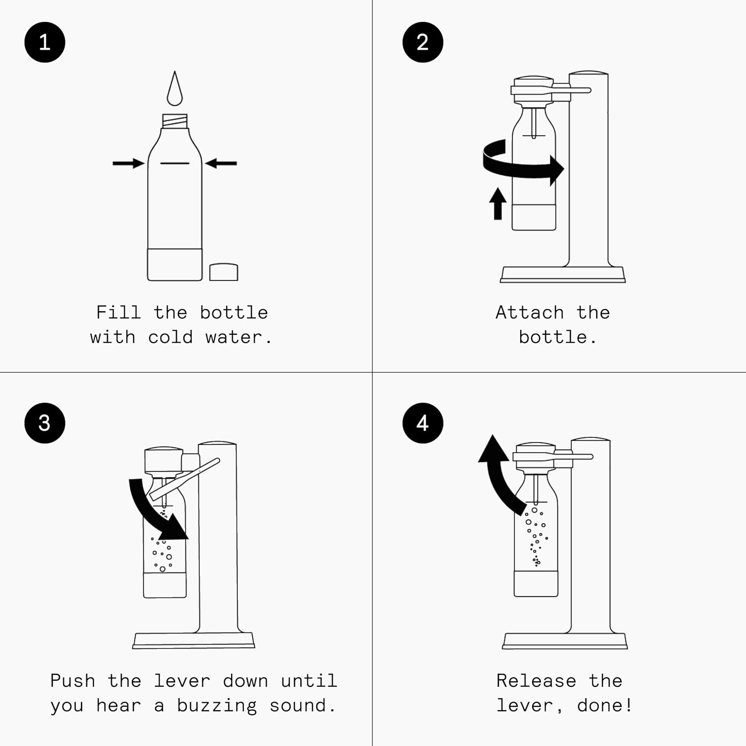Aarke Carbonator 3 - Premium Sparkling Water Maker, Matte Black