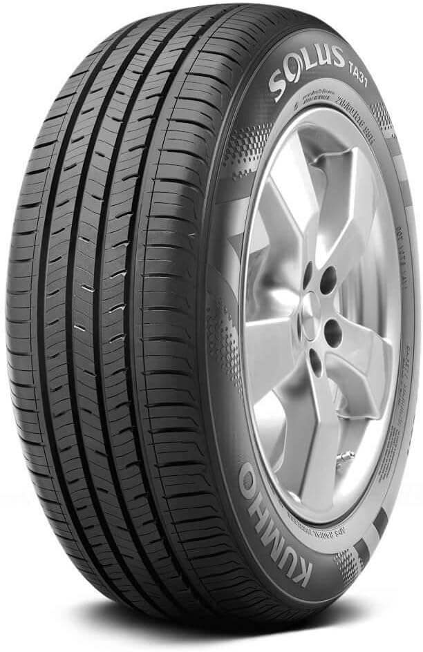Kumho Solus TA31 All-Season Tire - 215/55R17 94V | Passenger Performance All Season Traction 94V Rated Standard Load Radial Construction Black Sidewall Tire