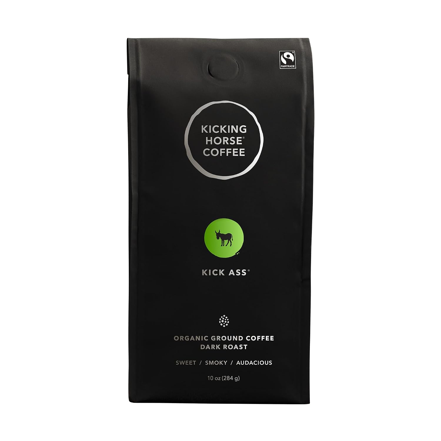 Kicking Horse Coffe, Three Sisters, e, Medium Roast, Ground, 10 oz - Certified Organic, Fairtrade, Kosher Coffee