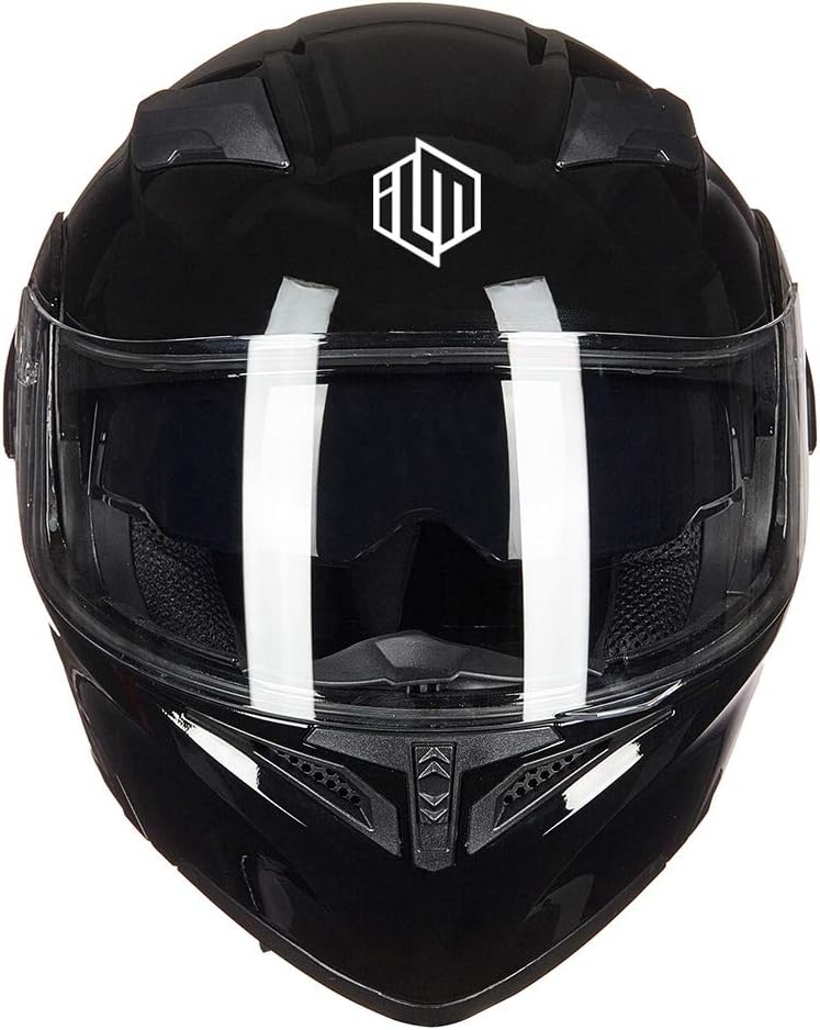 ILM Motorcycle Dual Visor Flip up Modular Full Face Helmet DOT Model 902/902L