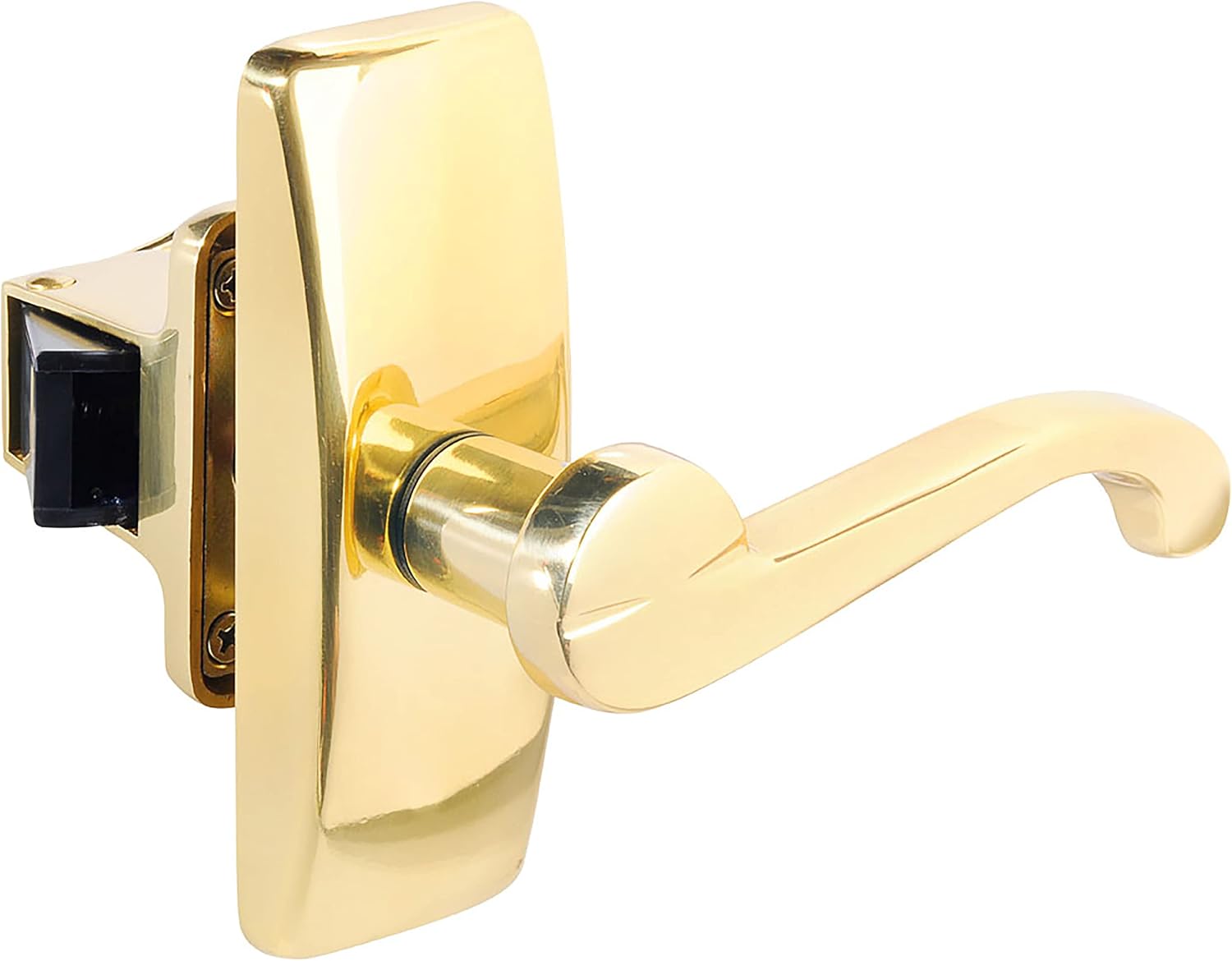 Wright Products VGL025-555, Brass Georgian Style Surface Mount Latch, Gold