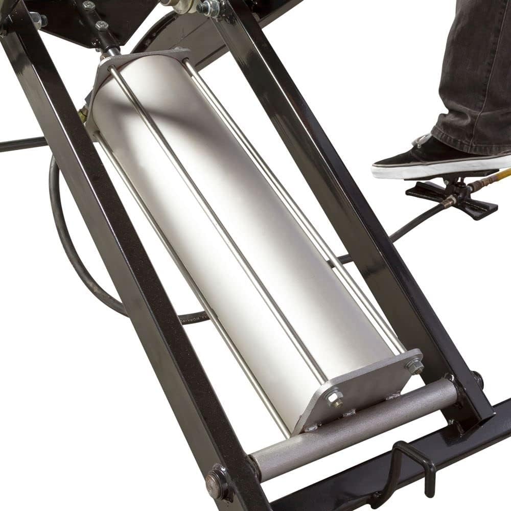 Black Widow Motorcycle Lift Table Pneumatic Compressed Air 1,000 lb