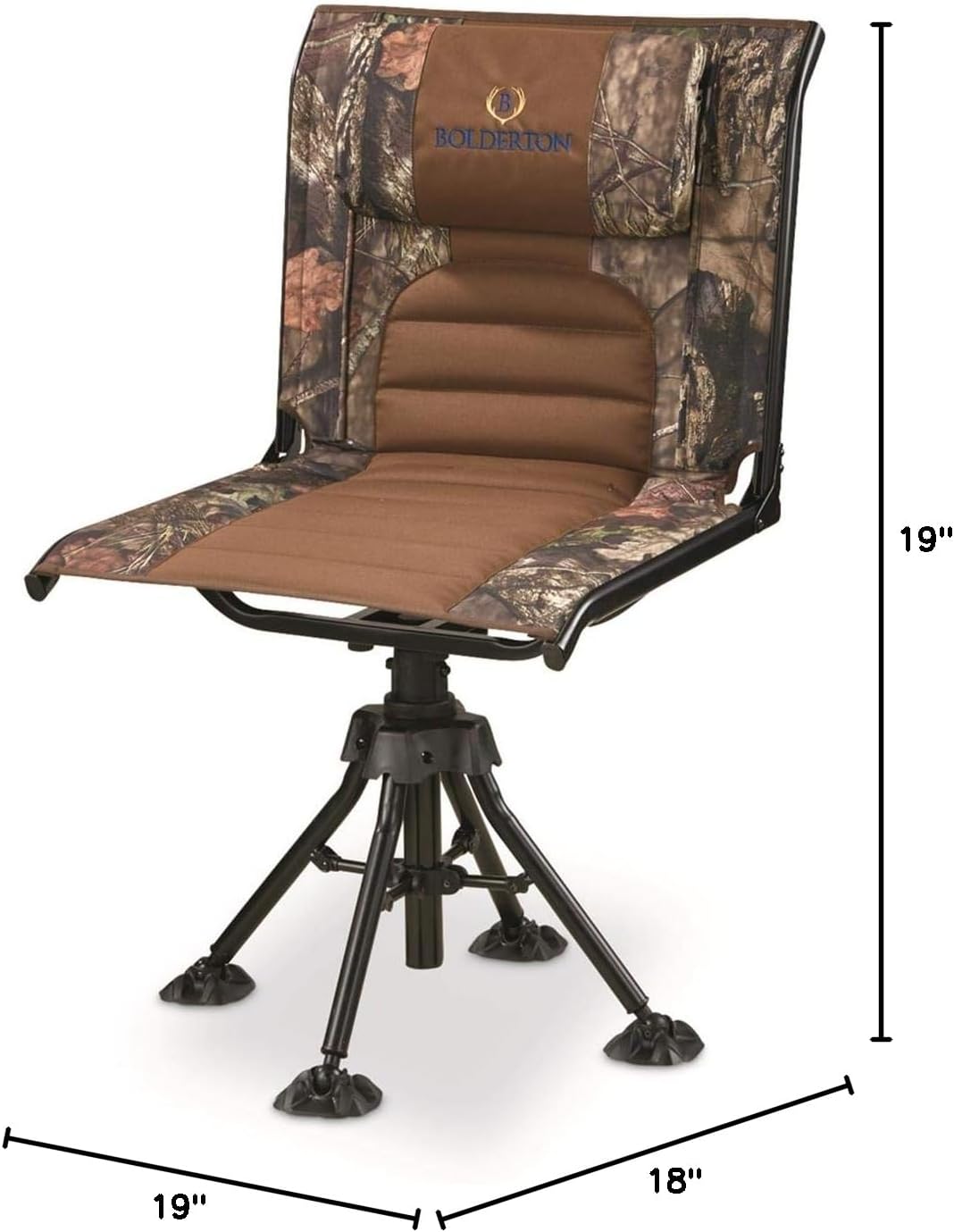 360 Degree Swivel Camo Hunting Blind Chair, Folding, Lightweight, Portable, Padded Cushion Hunting Seat 300 lbs Capacity, Hunt Gear and Equipment
