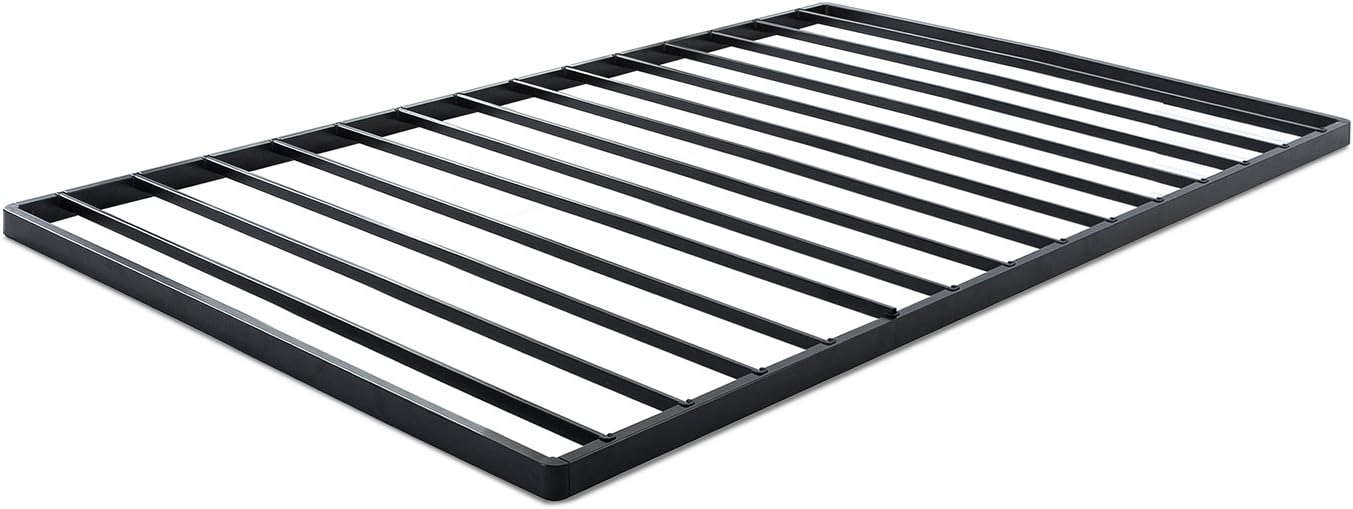 Zinus Quick Lock Bunkie Board, Box Spring and Bed Slat Replacement, Queen | Metal Frame with Steel Slats, Durable Construction Easy Assembly