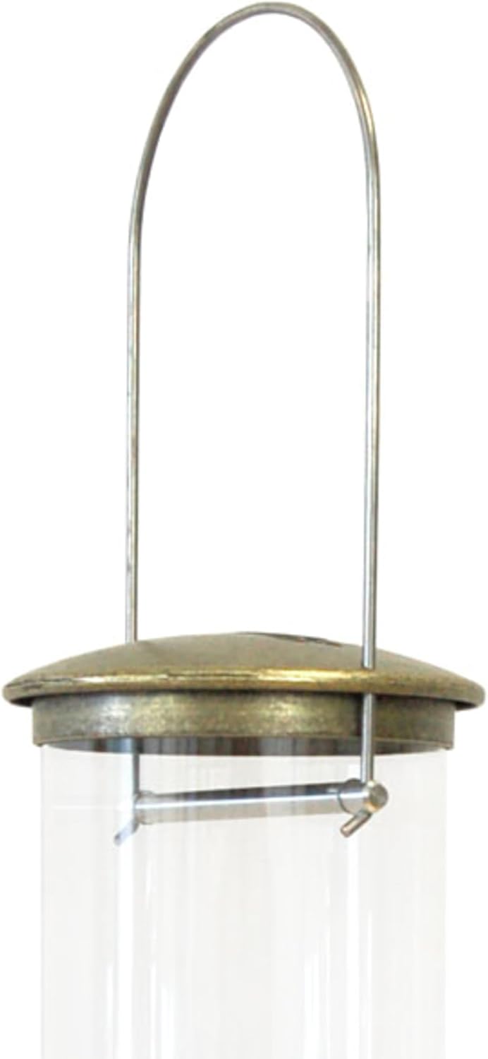 Aspects 420 Antique Brass Quick Clean Big Tube Feeder, Large, Brown/A