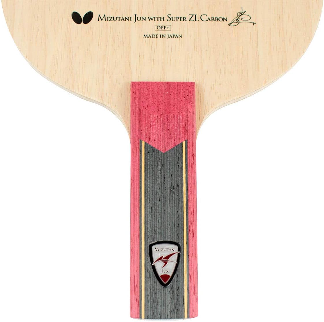 Butterfly Mizutani Jun Super ZLC Blade - Professional Butterfly Table Tennis Blade - ZL Carbon Fiber Blade - Available in AN, FL, and ST handle styles - Made in Japan