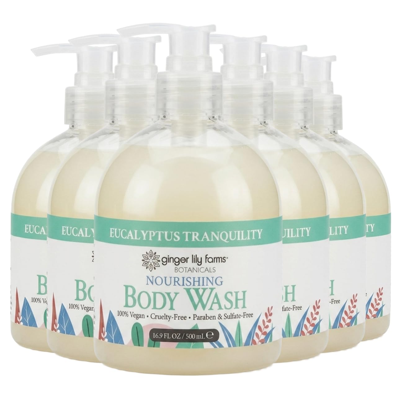 Ginger Lily Farms 1 gal Nourishing Body Wash, Citrus Blend Scent | for Hands, Body & Hair, Moisturizing Wash, Salon Wash, Spa Cleanser, Salon & Spa Essentials, Manicure & Pedicure Supplies