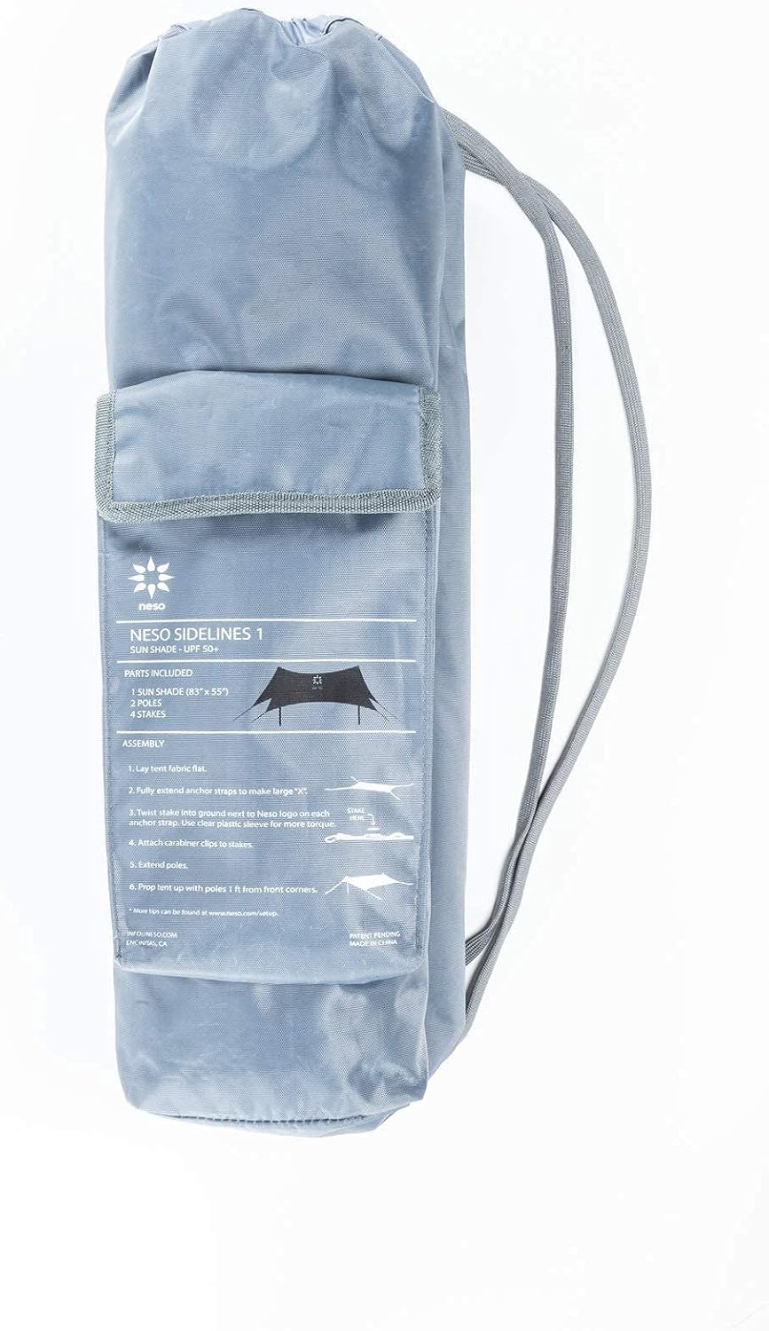 Neso Sidelines 1 Sports Tent - Lightweight and Portable Sun Shelter and Shade Tent for Outdoor Activities - Patented Reinforced Corners - UPF 50+
