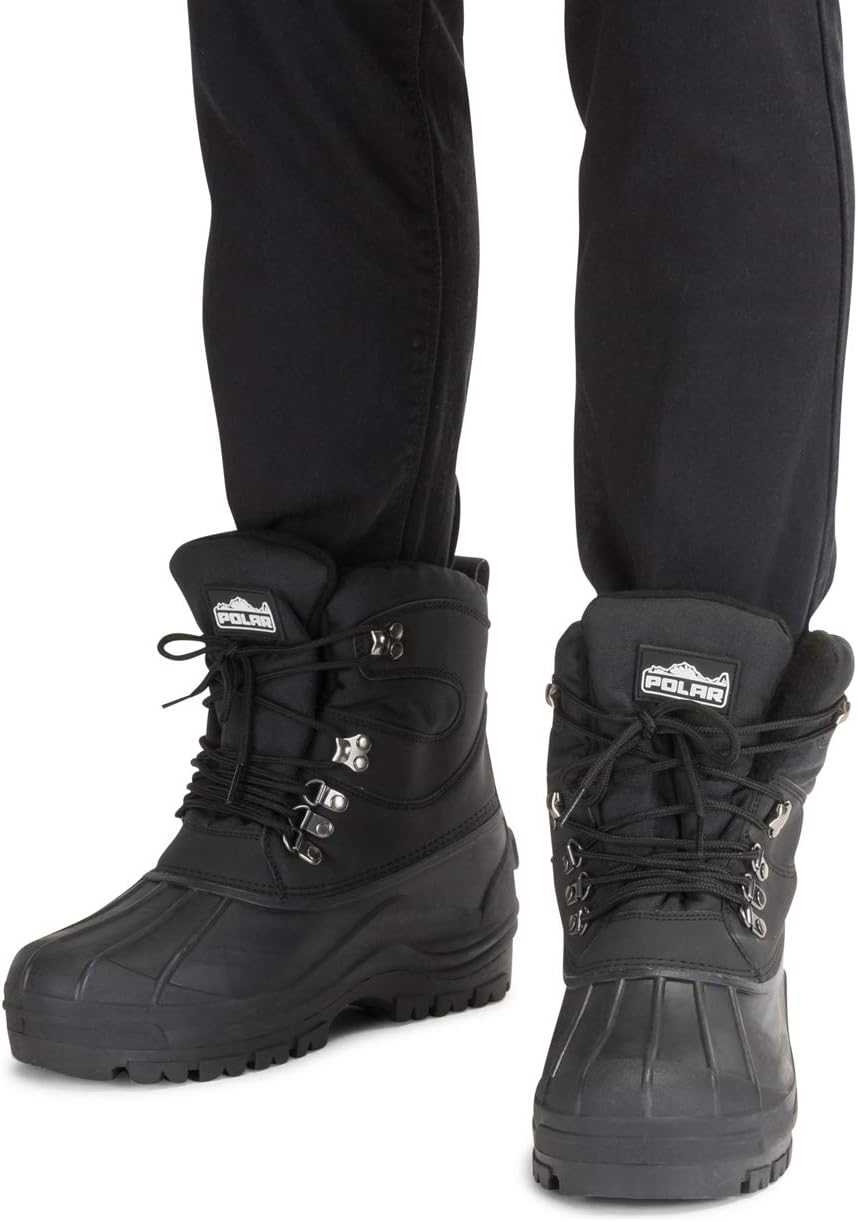 POLAR Mens Snow Waterproof Duck Hiking Bean Hiker Walking Short Ankle Boots